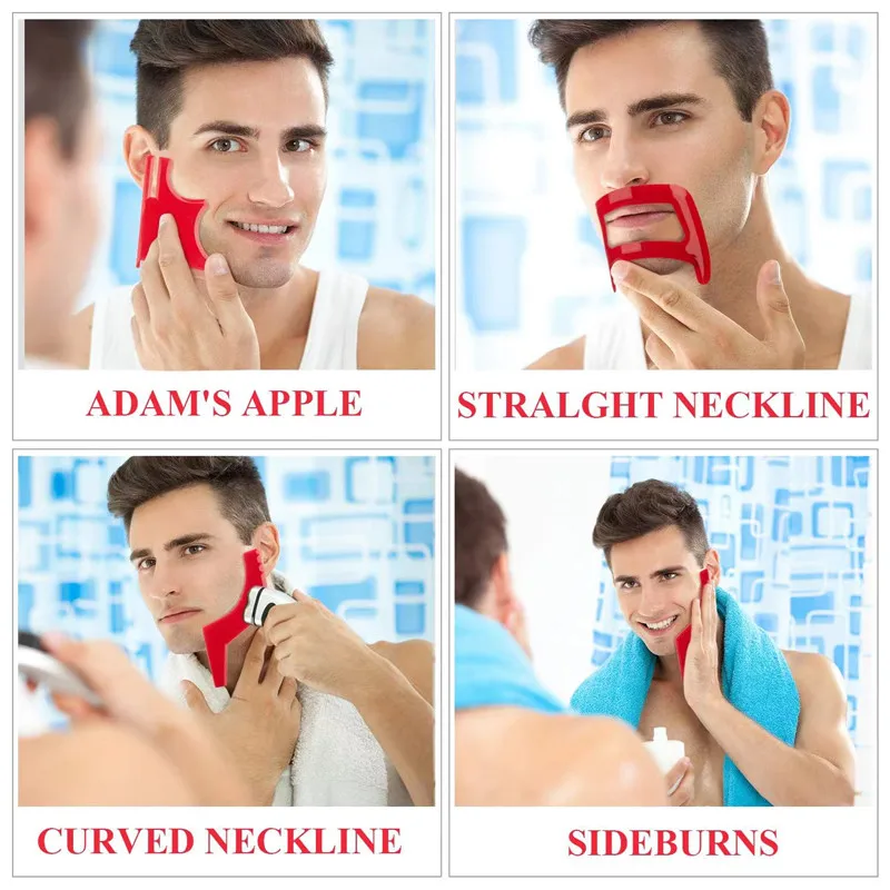 2/4Pcs Men's Beard Combs Hair  - Men'S Beard Grooming ulasan dan harga