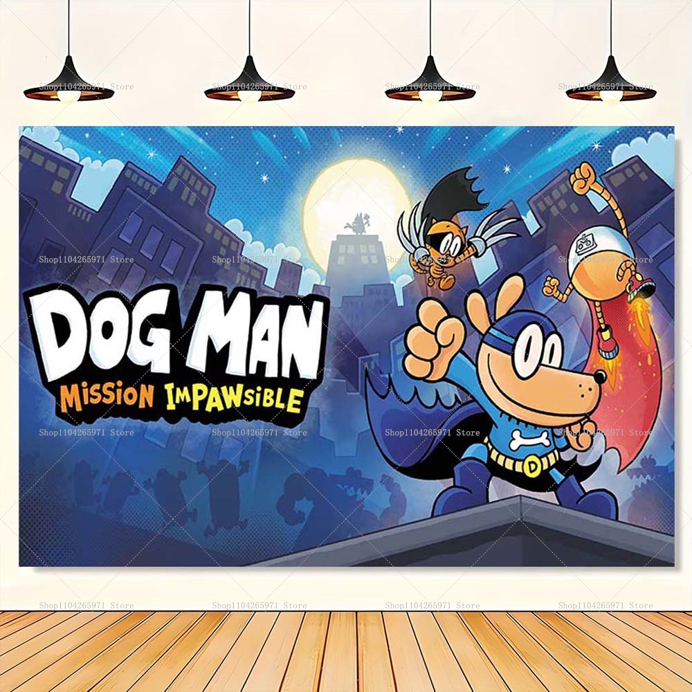 Hot Cartoon-Dogs&Man-Theme Bac - Men'S Grooming House ulasan dan harga