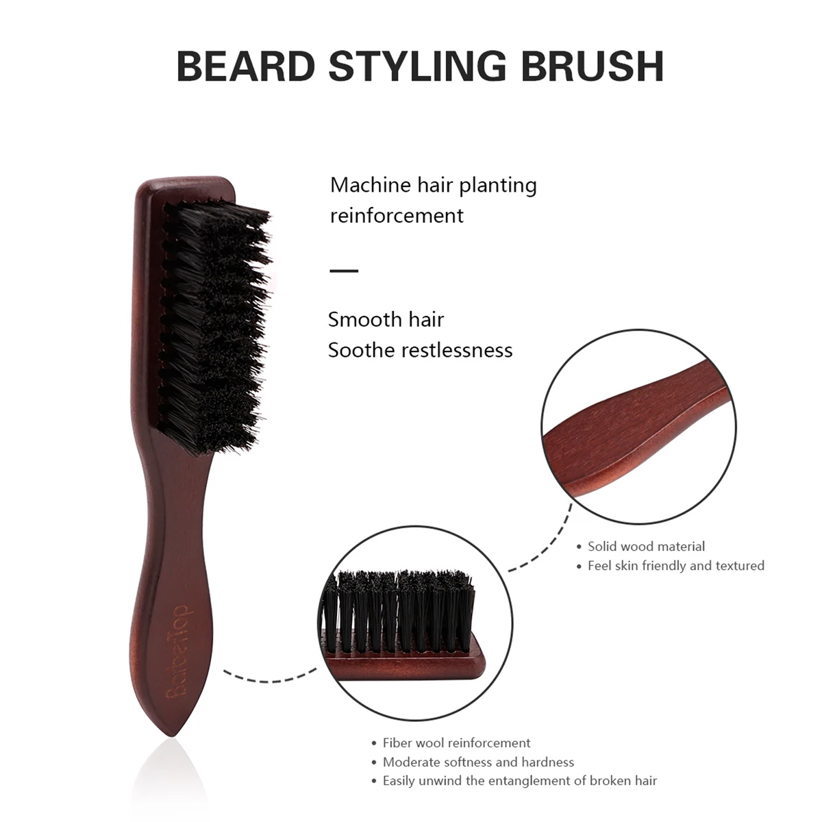 Barbershop Wooden Handle Boar  - Men'S Beard Grooming ulasan dan harga