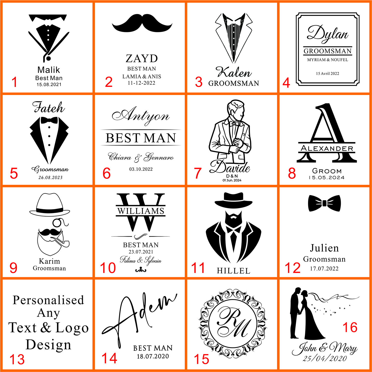 Custom Wedding Groomsman Gift  - Men'S Grooming House ulasan dan harga
