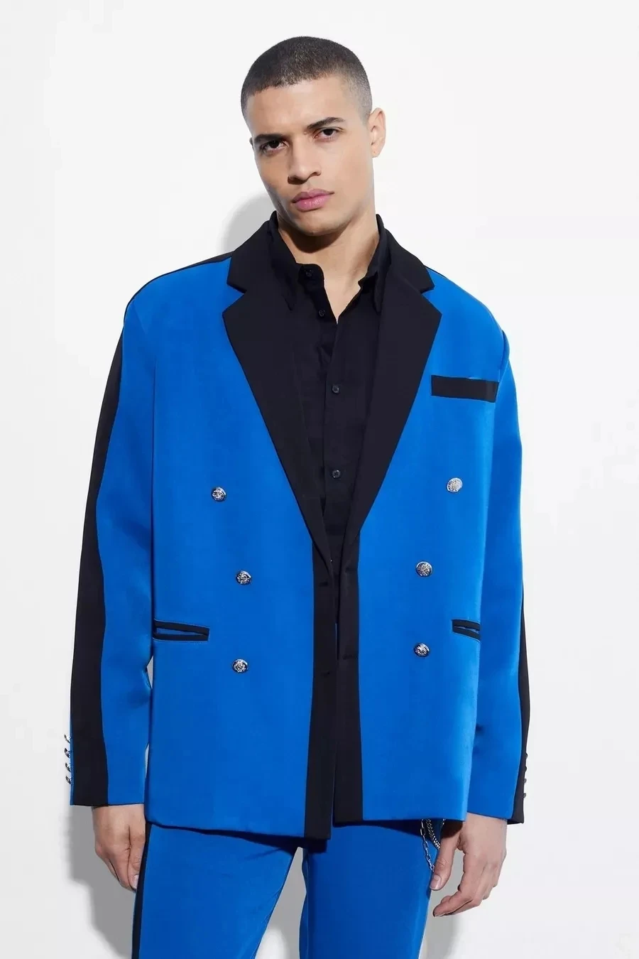 Double Breasted Men Suits Slim - Men Grooming Outfit ulasan dan harga