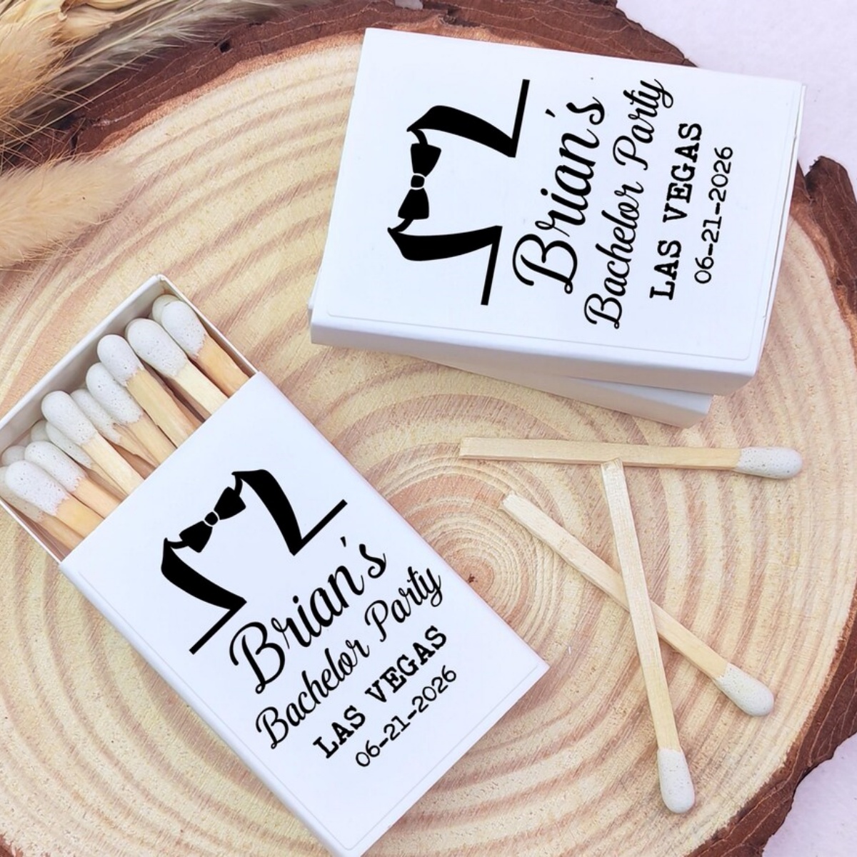 Custom Matchboxes Favors for B - Men'S Grooming House ulasan dan harga