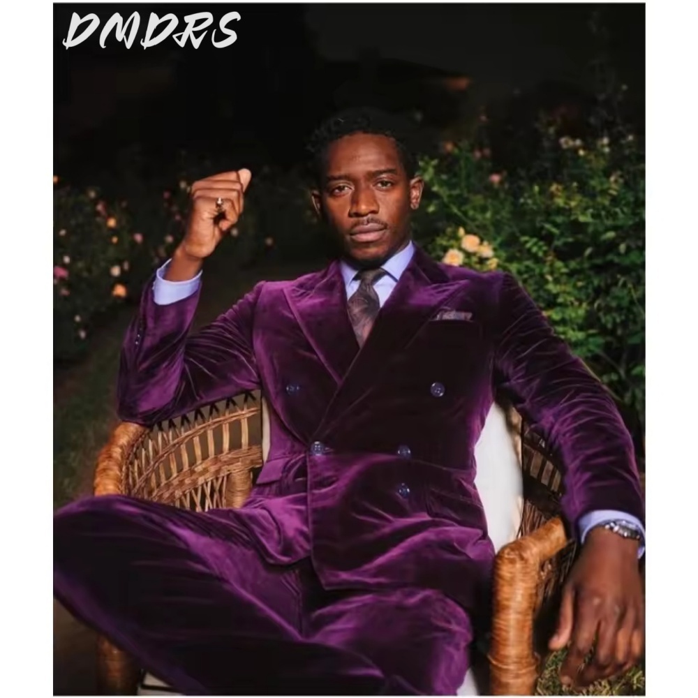 Classic Velvet Double Breasted - Men Grooming Outfit ulasan dan harga
