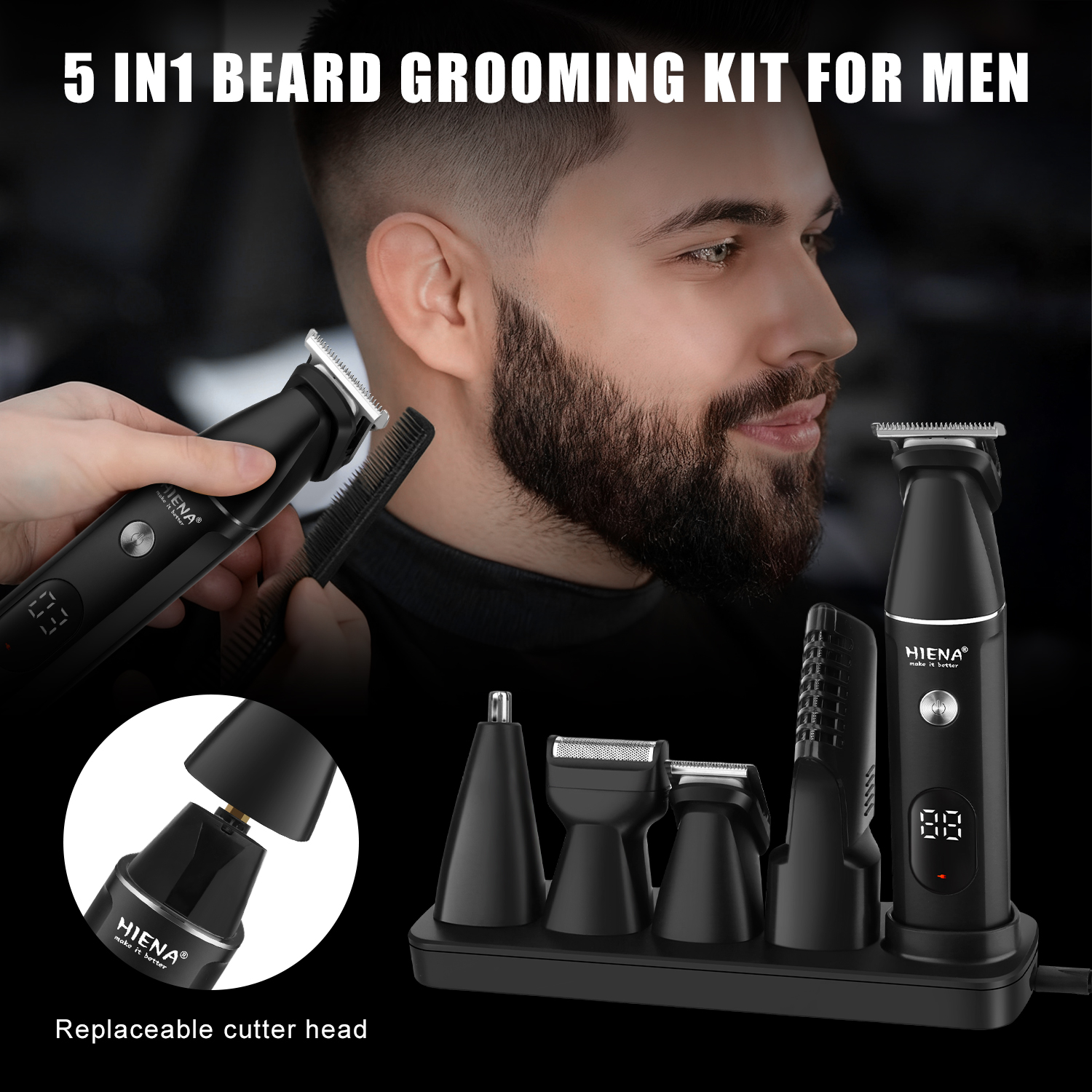 HIENA Professional Multifuncti - Men'S Grooming Guide ulasan dan harga