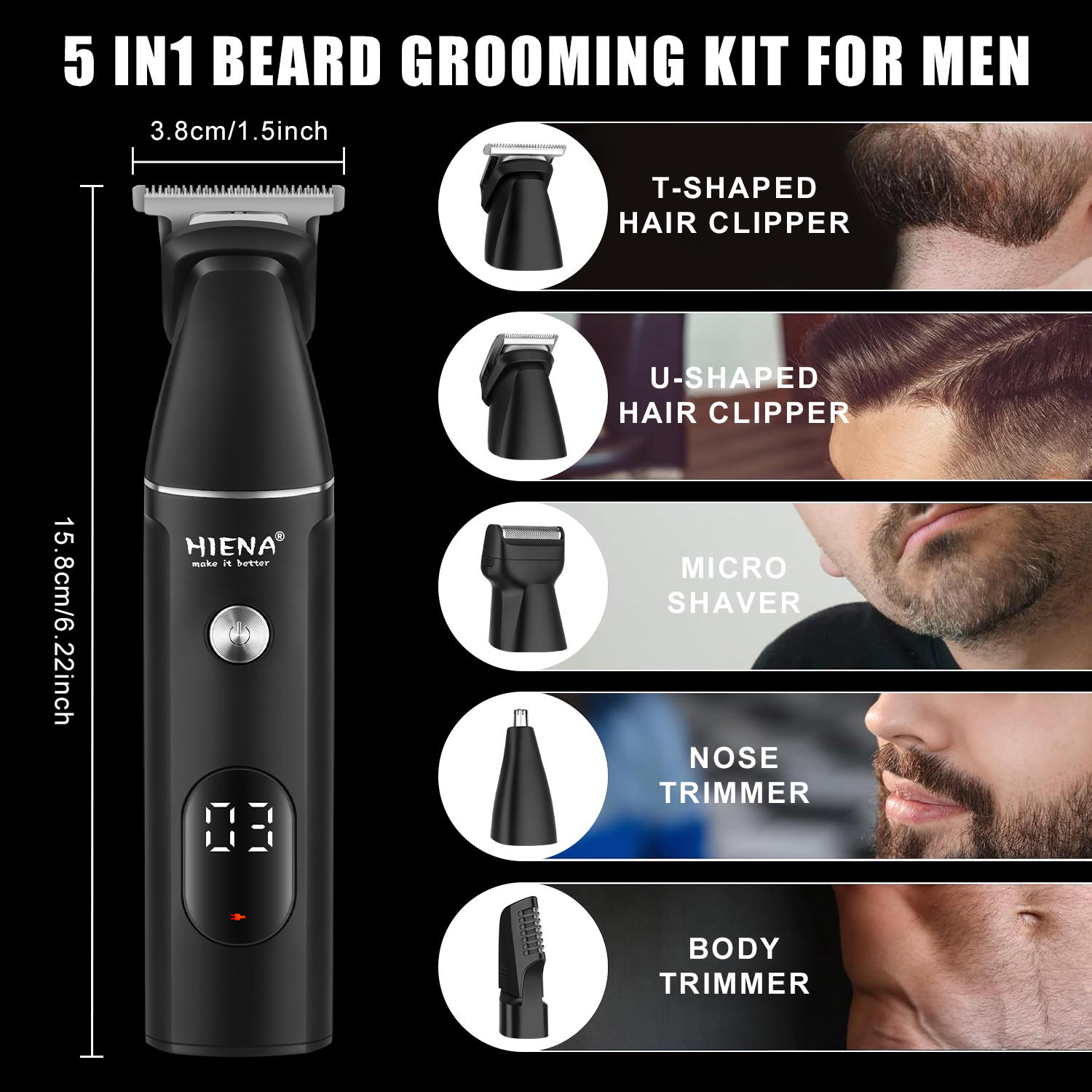 HIENA Professional Multifuncti - Men'S Grooming Guide ulasan dan harga