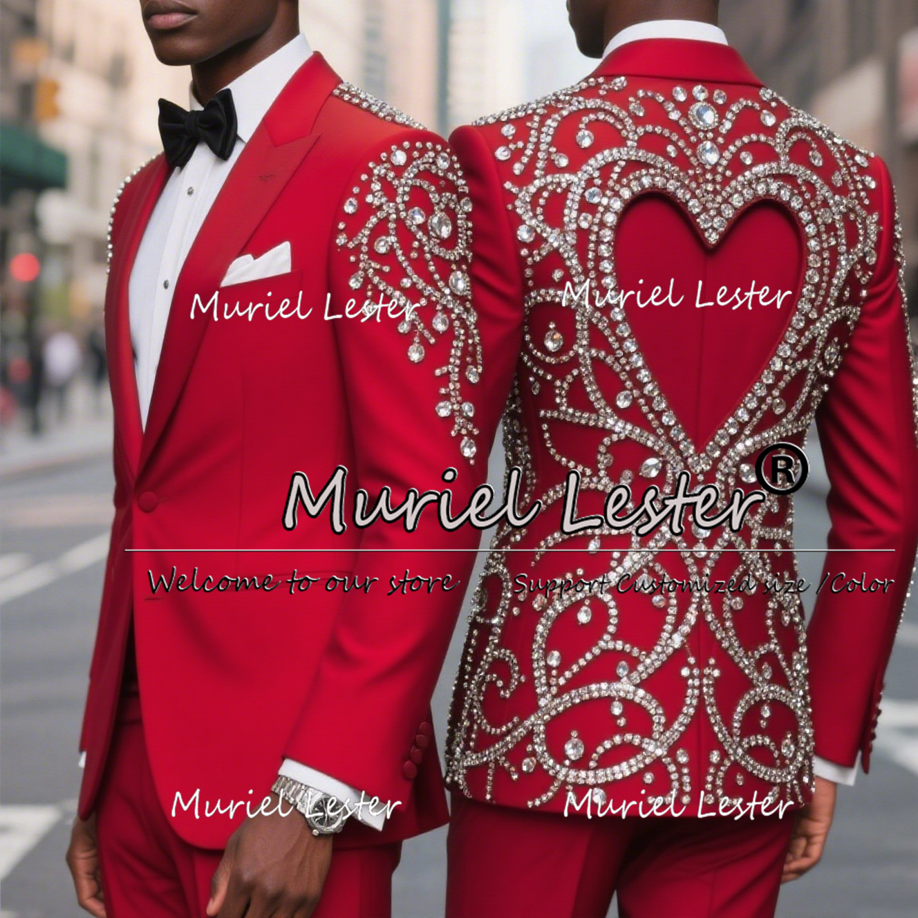 Luxury Beaded Stones Tuxedos S - Men Grooming Outfit ulasan dan harga