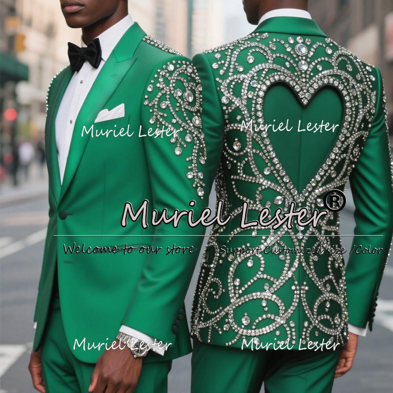 Luxury Beaded Stones Tuxedos S - Men Grooming Outfit ulasan dan harga