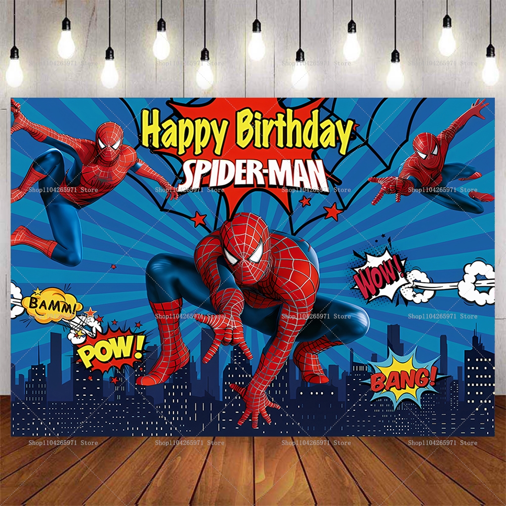 Cool Spider-Man Birthday Backd - Men'S Grooming House ulasan dan harga
