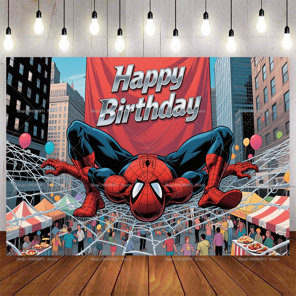 Cool Spider-Man Birthday Backd - Men'S Grooming House ulasan dan harga