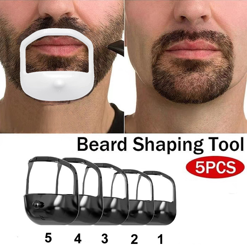 5Pcs Beard Styling Template Se - Men'S Grooming Guide ulasan dan harga