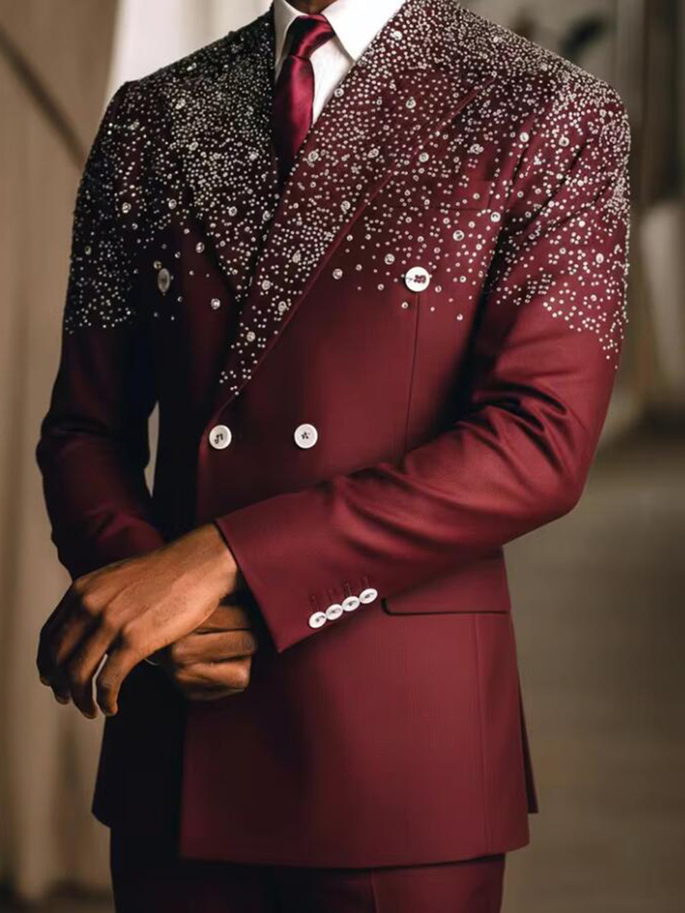 Exclusive Beading Crystals Sui - Men Grooming Outfit ulasan dan harga
